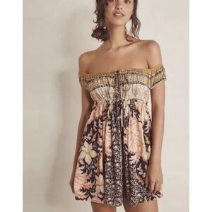 NEW Free People Intimately Bali Mariposa Mini‎ Slip Black Combo Size XSmall $88